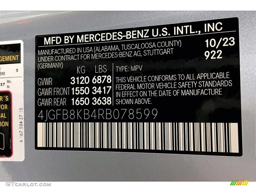 2024 Mercedes-Benz GLE 63 S AMG 4Matic Color Code Photos