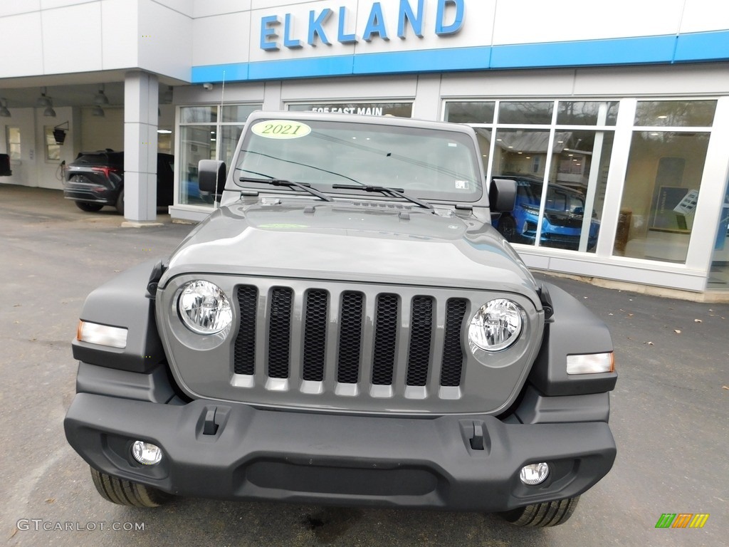 2021 Wrangler Unlimited Sport 4x4 - Sting-Gray / Black photo #3