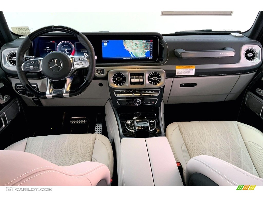 Platinum White/Black Interior 2023 Mercedes-Benz G 63 AMG Photo #146747614