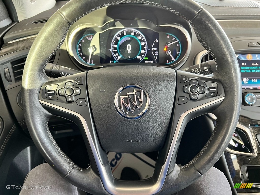 2016 Buick LaCrosse Premium II Group Ebony Steering Wheel Photo #146747840