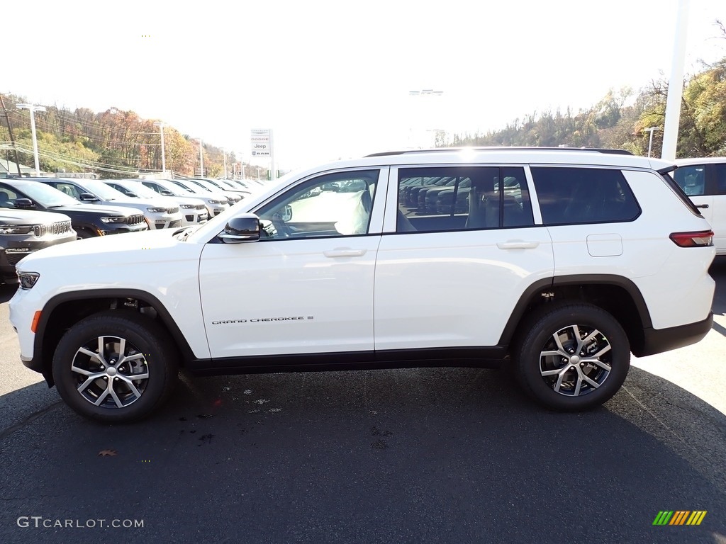 2024 Grand Cherokee L Limited 4x4 - Bright White / Global Black photo #2