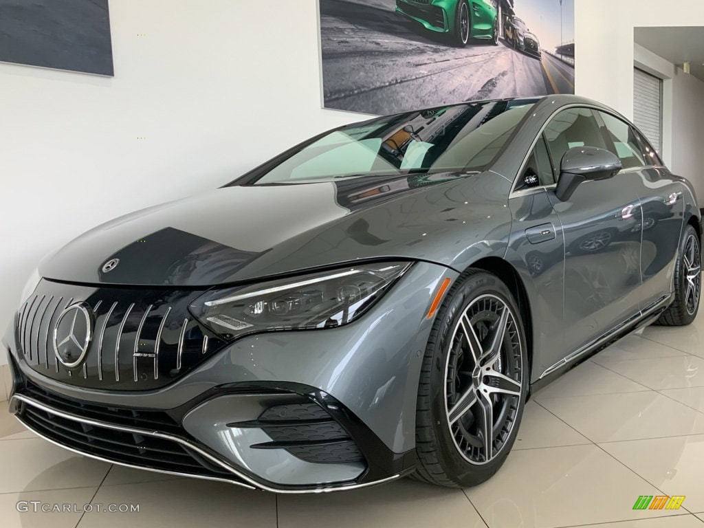 Selenite Gray Metallic 2023 Mercedes-Benz EQE AMG Sedan Exterior Photo #146748569