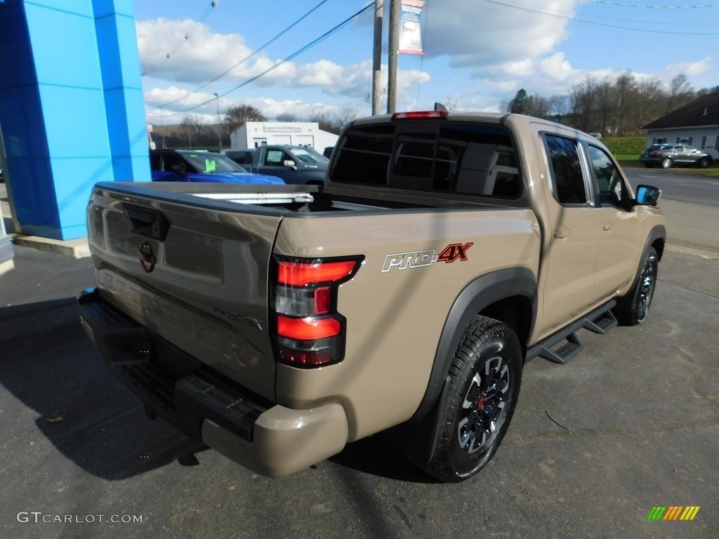 2022 Frontier Pro-4X Crew Cab 4x4 - Baja Storm / Sandstone photo #5