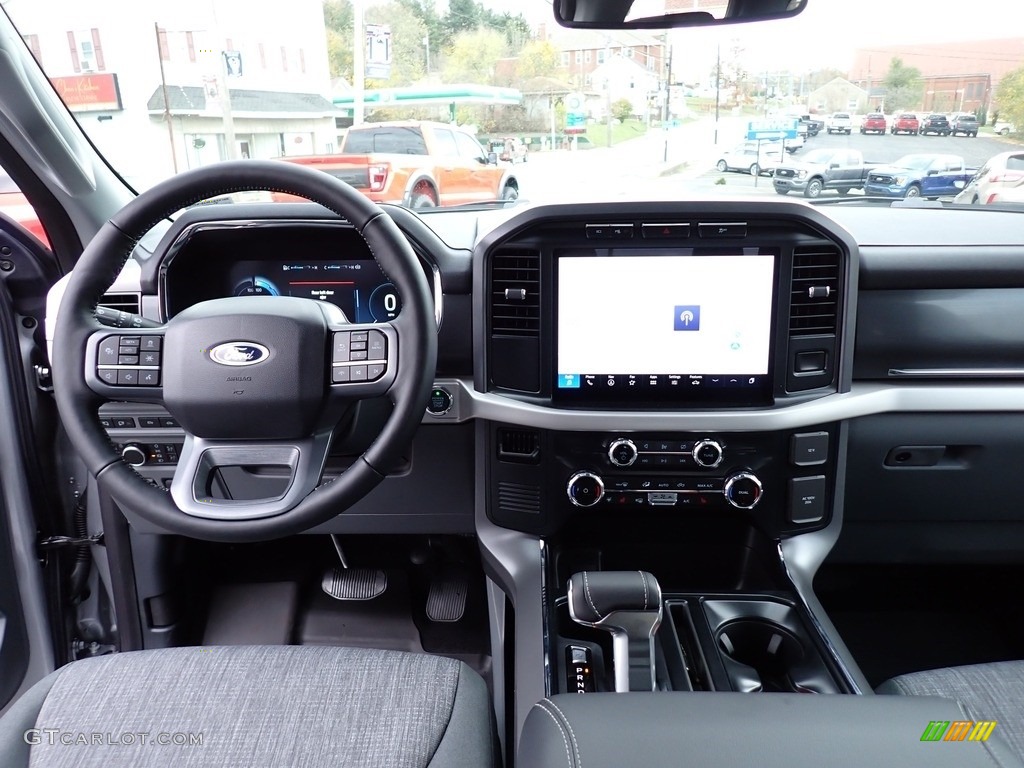 2023 Ford F150 Lightning XLT 4x4 Black/Slate Gray Dashboard Photo #146748896