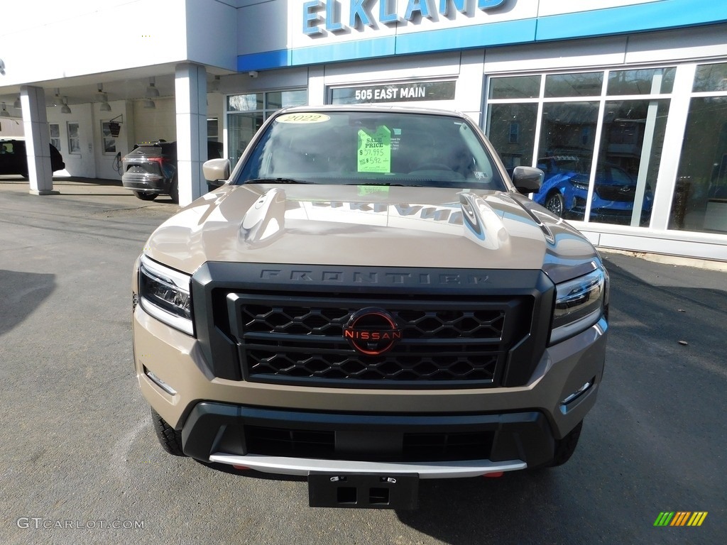 2022 Frontier Pro-4X Crew Cab 4x4 - Baja Storm / Sandstone photo #13