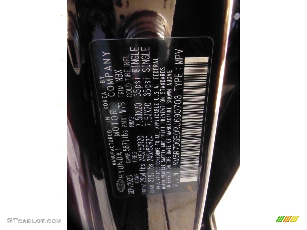 2024 Hyundai Palisade Calligraphy AWD Color Code Photos