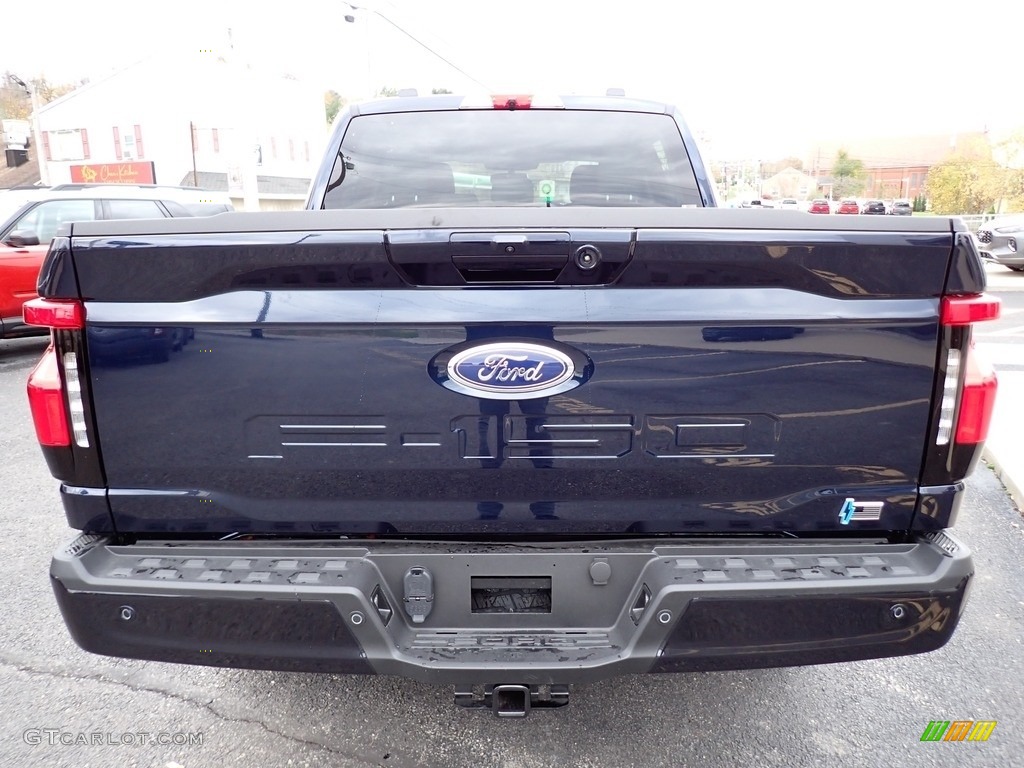 2023 F150 Lightning XLT 4x4 - Antimatter Blue Metallic / Black/Slate Gray photo #4