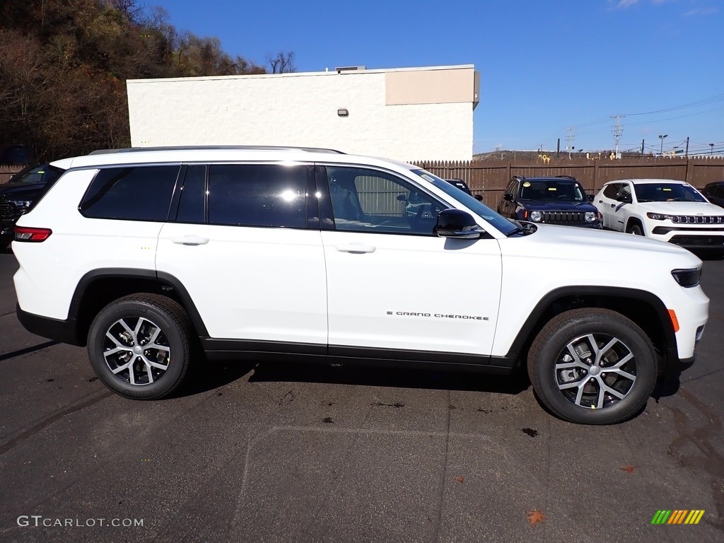 2024 Grand Cherokee L Limited 4x4 - Bright White / Global Black photo #7