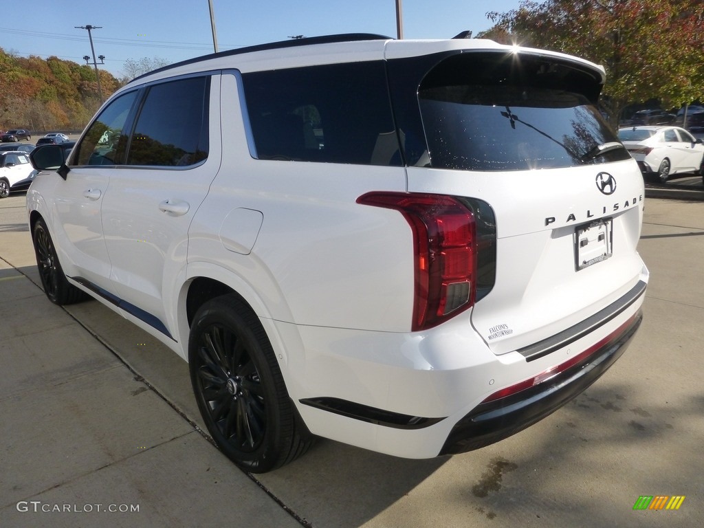 2024 Palisade Calligraphy Night Edition AWD - Hyper White / Black photo #5
