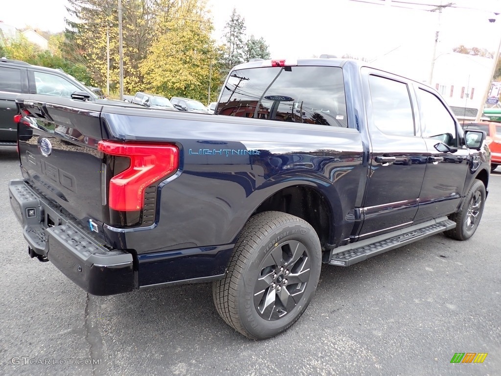 Antimatter Blue Metallic 2023 Ford F150 Lightning XLT 4x4 Exterior Photo #146749226