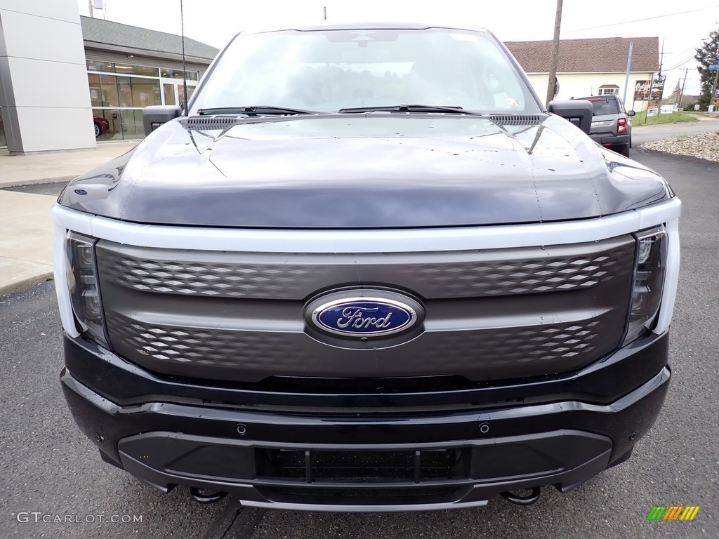 2023 F150 Lightning XLT 4x4 - Antimatter Blue Metallic / Black/Slate Gray photo #10