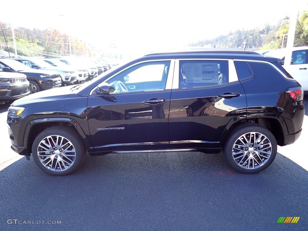 2023 Compass Limited 4x4 - Diamond Black Crystal Pearl / Black photo #2