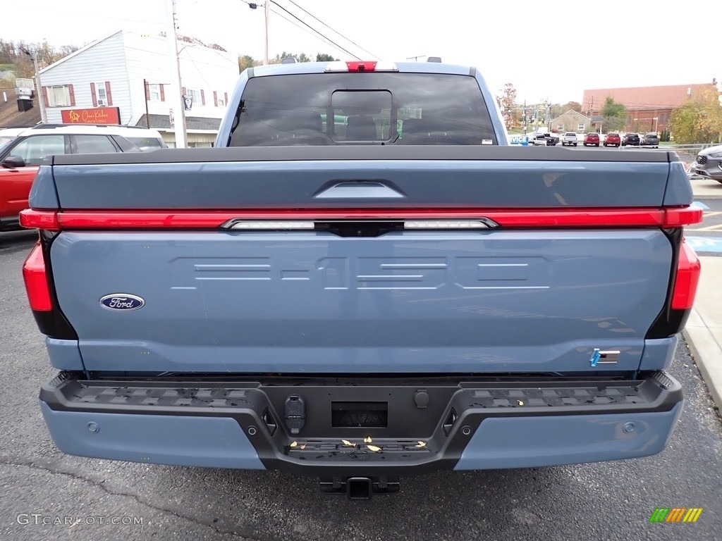 Azure Gray Metallic Tri-Coat 2023 Ford F150 Lightning Lariat 4x4 Exterior Photo #146749562