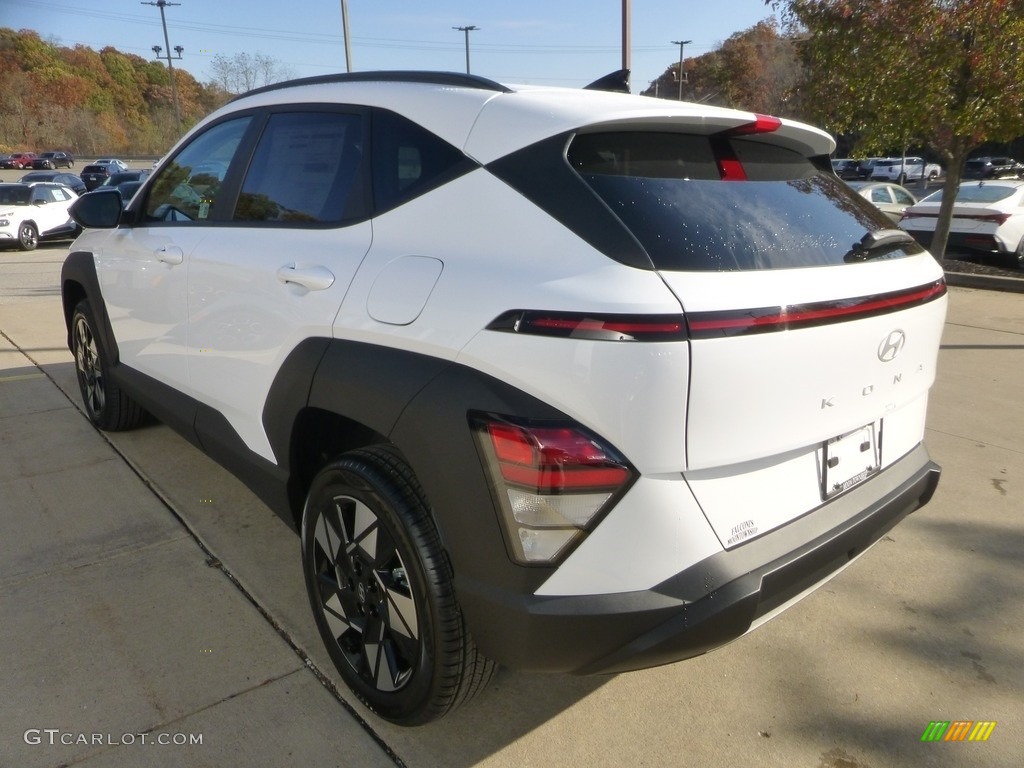 2024 Kona SEL AWD - Atlas White / Black photo #5