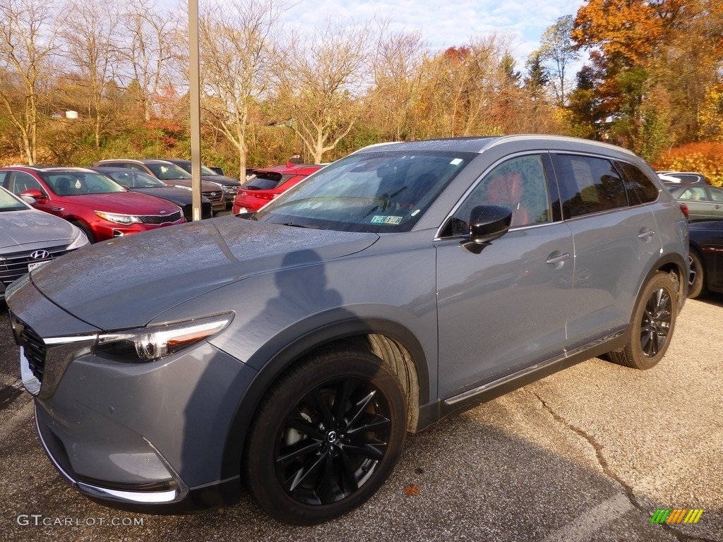 2021 CX-9 Carbon Edition AWD - Polymetal Gray / Red photo #1