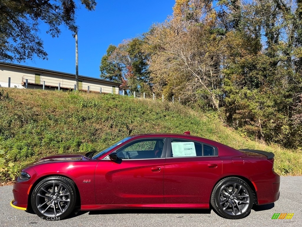 2023 Charger Scat Pack Plus - Octane Red Pearl / Ruby Red/Black photo #1