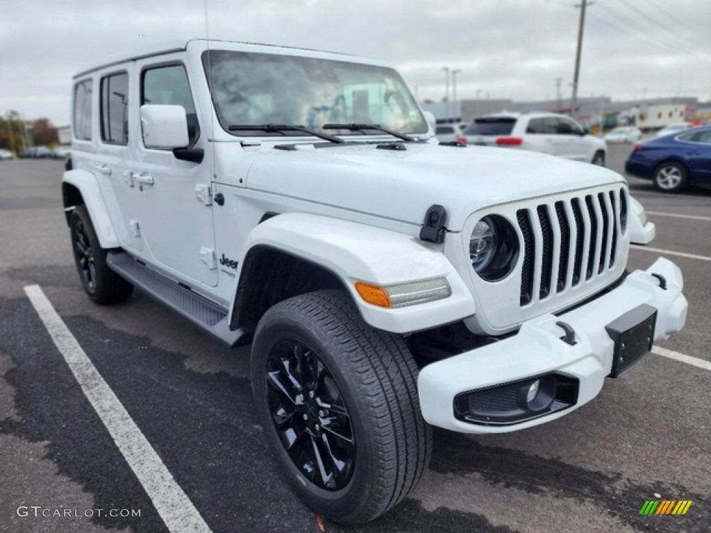 2022 Wrangler Unlimited High Altitude 4x4 - Bright White / Black photo #2