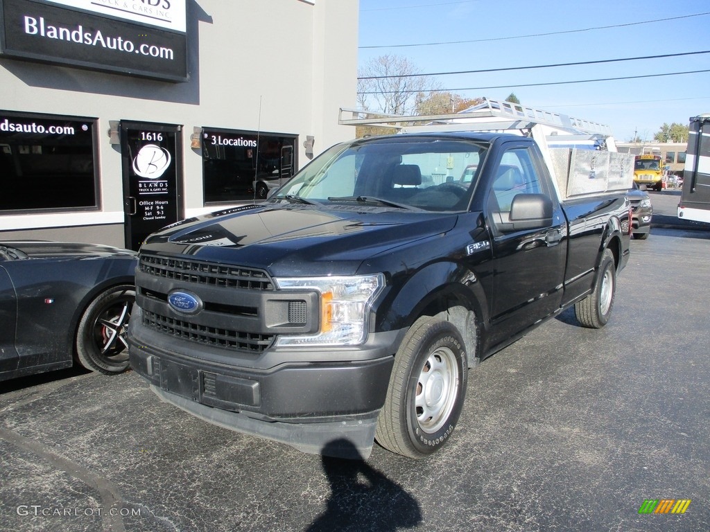 2018 F150 XL Regular Cab - Shadow Black / Earth Gray photo #2