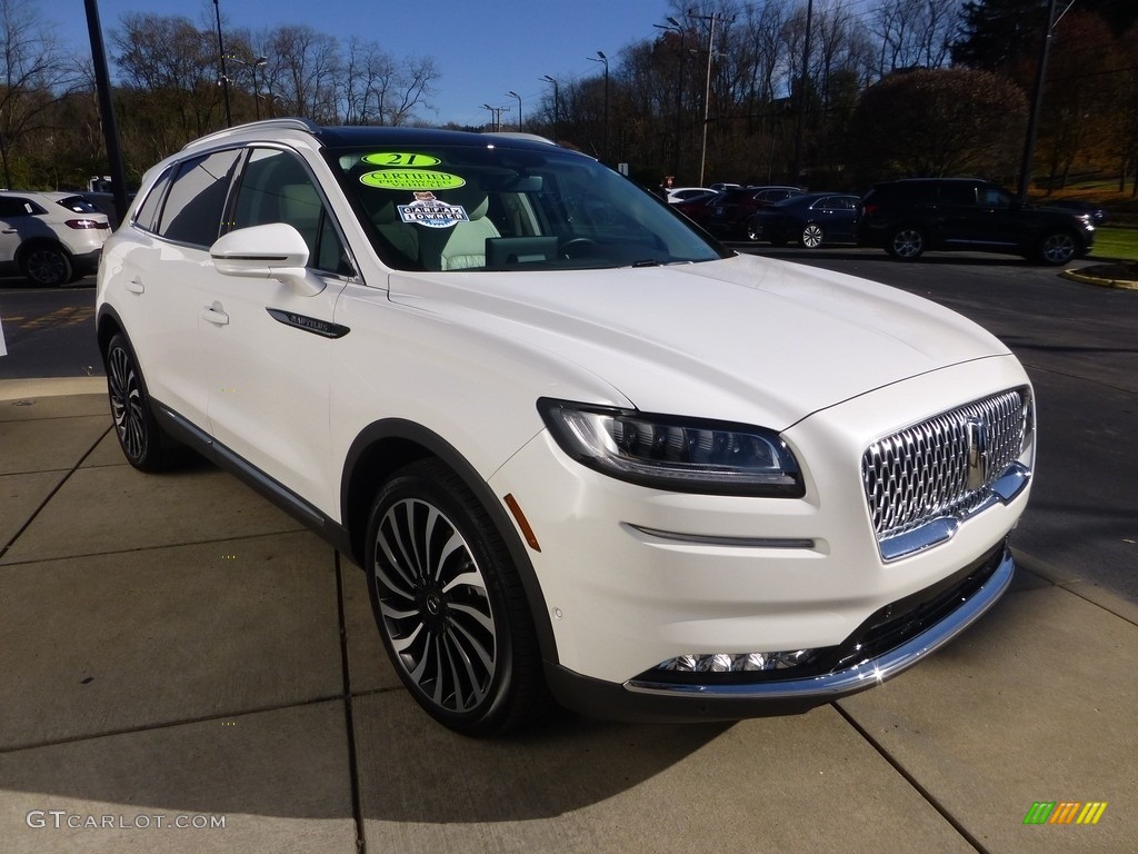 Pristine White 2021 Lincoln Nautilus Black Label AWD Exterior Photo #146751427