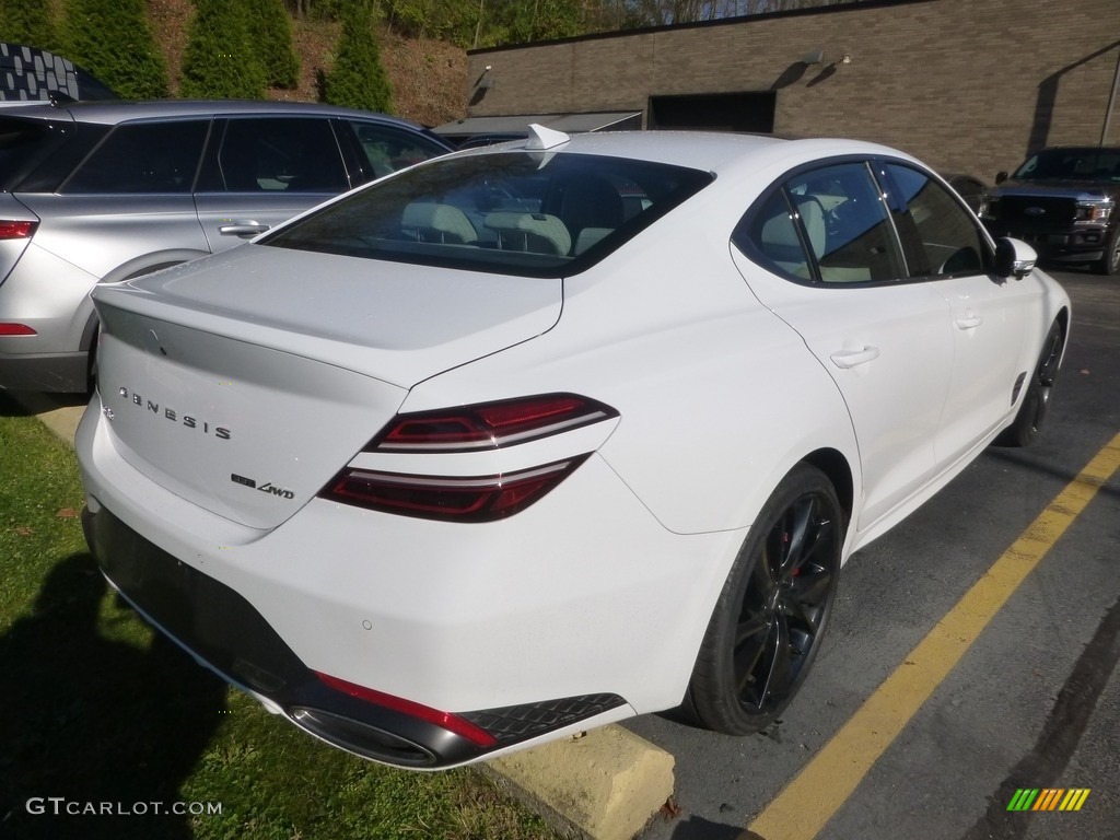 Alta White 2023 Genesis G70 3.3T AWD Exterior Photo #146751939