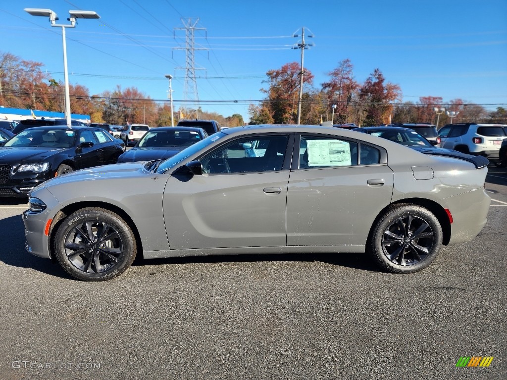 2023 Charger SXT AWD - Destroyer Gray / Black photo #2