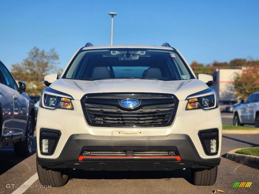 2021 Forester 2.5i Sport - Crystal White Pearl / Gray photo #2