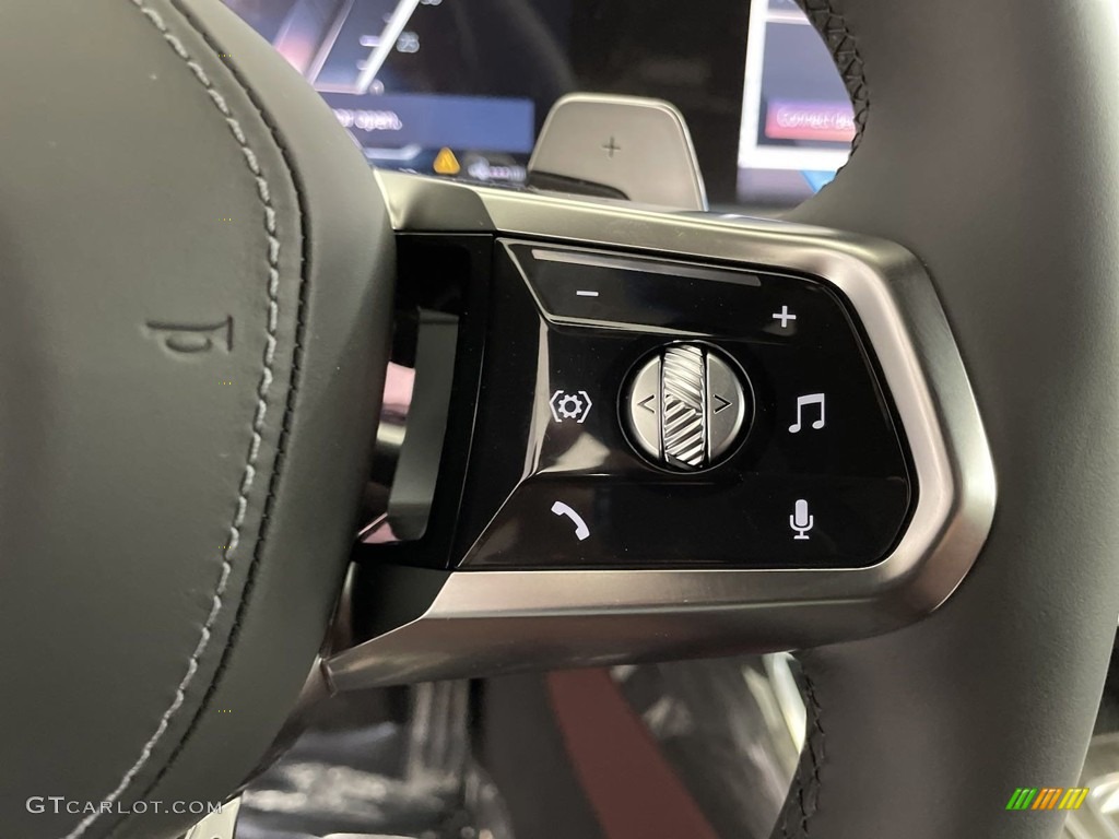 2024 BMW 7 Series 750e xDrive Sedan Amarone Steering Wheel Photo #146753268