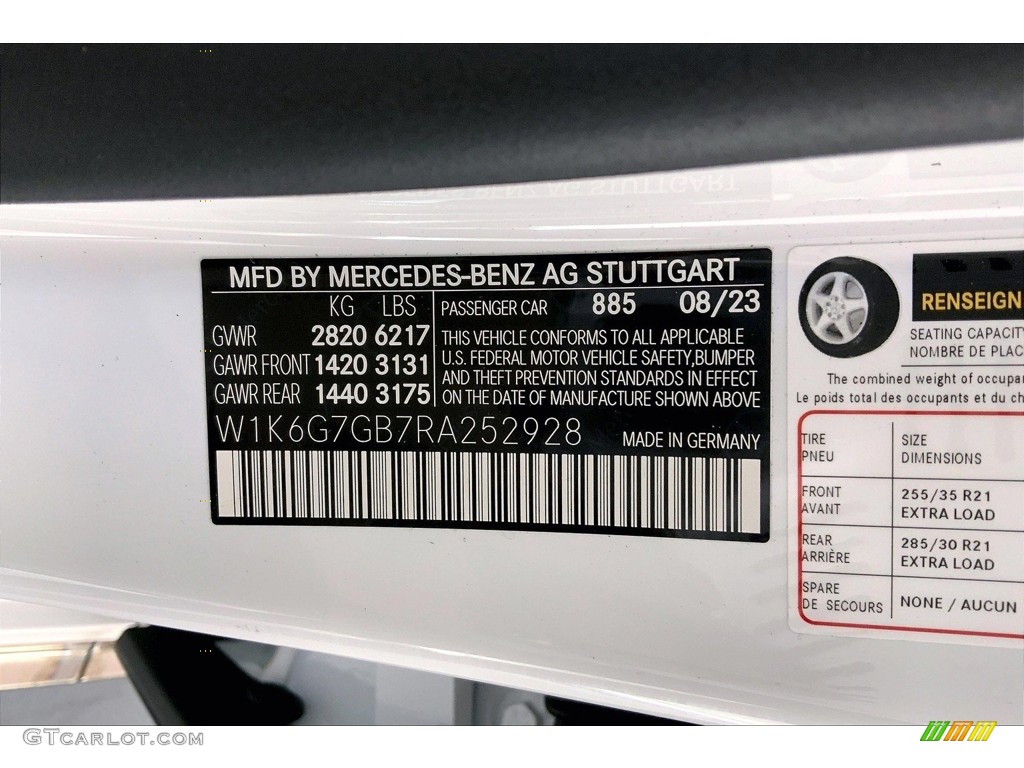 2024 Mercedes-Benz S 580 4Matic Sedan Color Code Photos