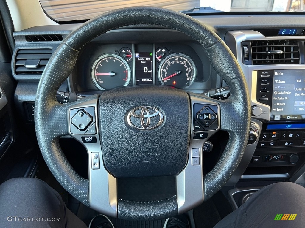2022 Toyota 4Runner Limited 4x4 Black/Graphite Steering Wheel Photo #146753643