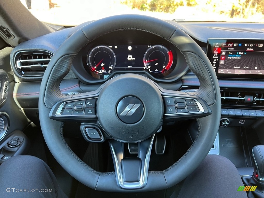 2024 Dodge Hornet GT Plus Track Pack/Blacktop AWD Black Steering Wheel Photo #146754684