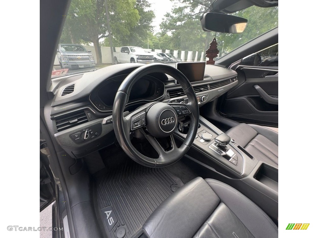 Black Interior 2018 Audi A5 Premium Plus quattro Coupe Photo #146755412