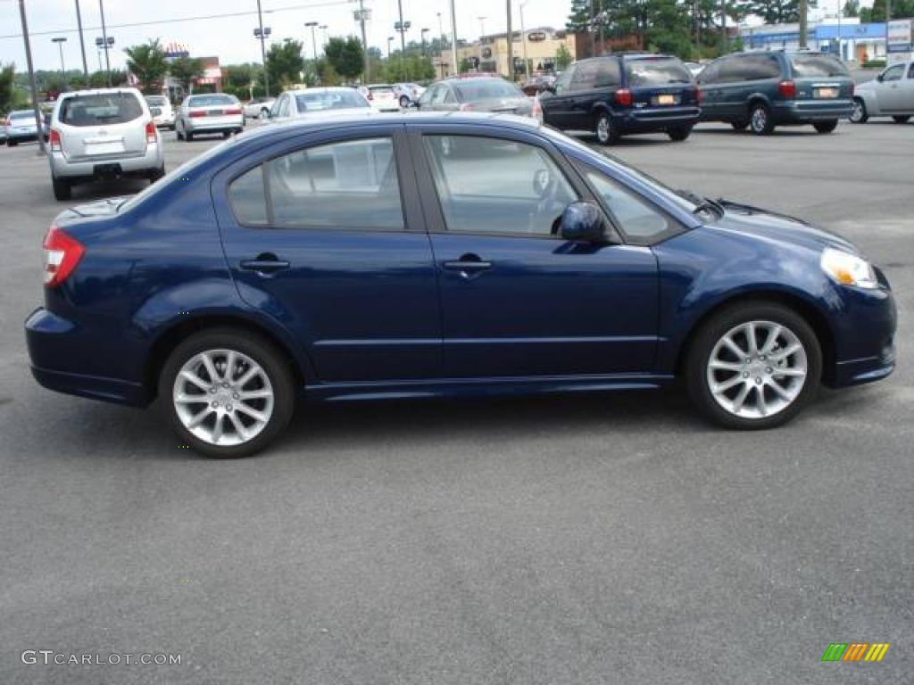 2008 SX4 Sport Sedan - Deep Sea Blue Metallic / Black photo #5