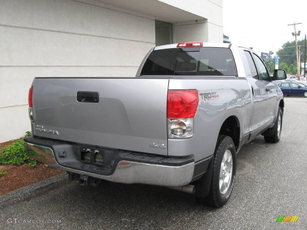 2008 Tundra SR5 Double Cab 4x4 - Silver Sky Metallic / Graphite Gray photo #3