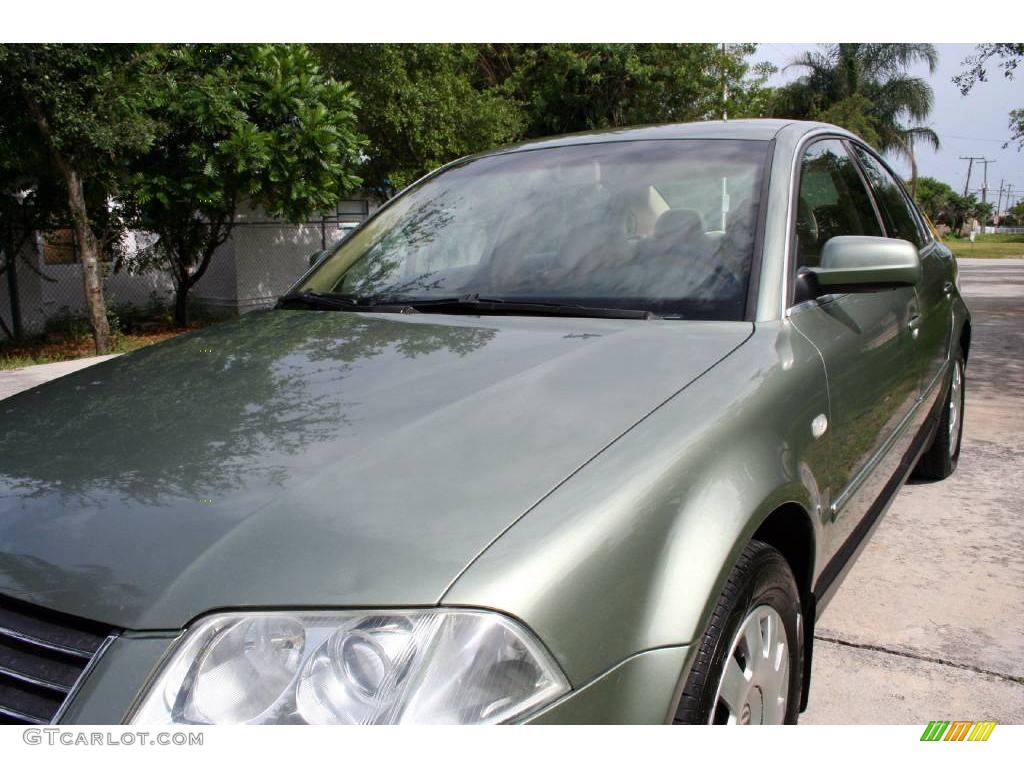 2002 Passat GLS Sedan - Fresco Green Metallic / Beige photo #26