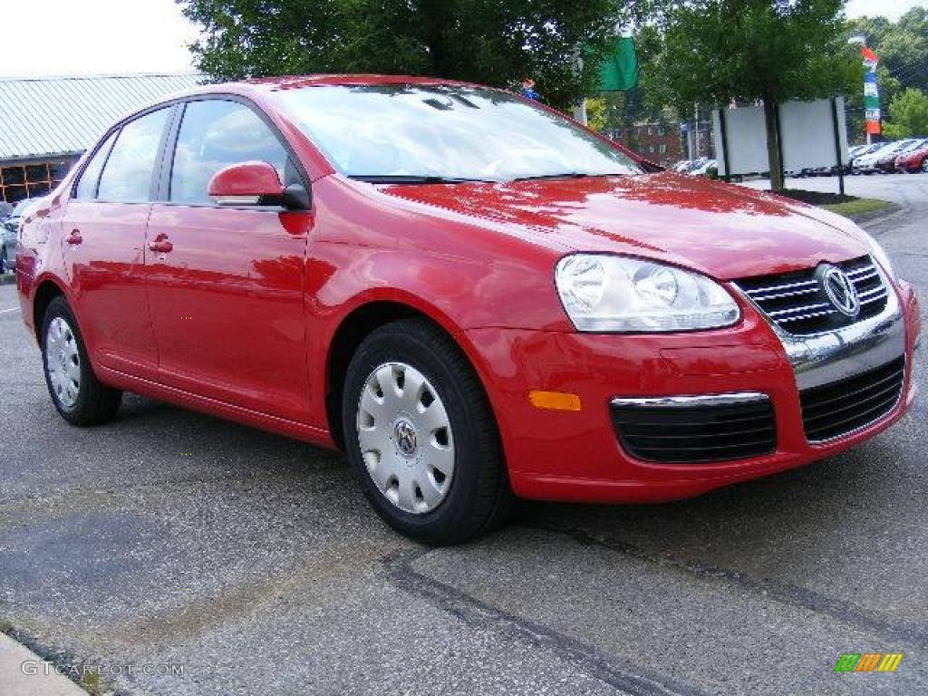 2007 Jetta 2.5 Sedan - Salsa Red / Anthracite photo #7