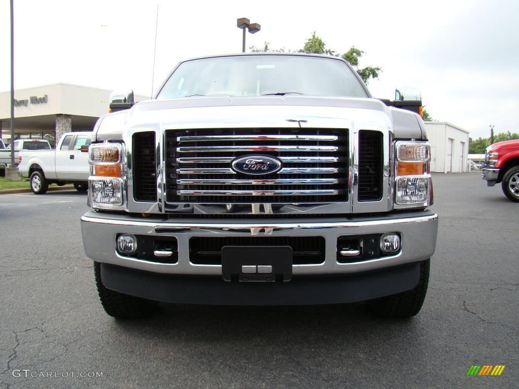 2010 F250 Super Duty Lariat Crew Cab 4x4 - Sterling Gray Metallic / Ebony photo #7