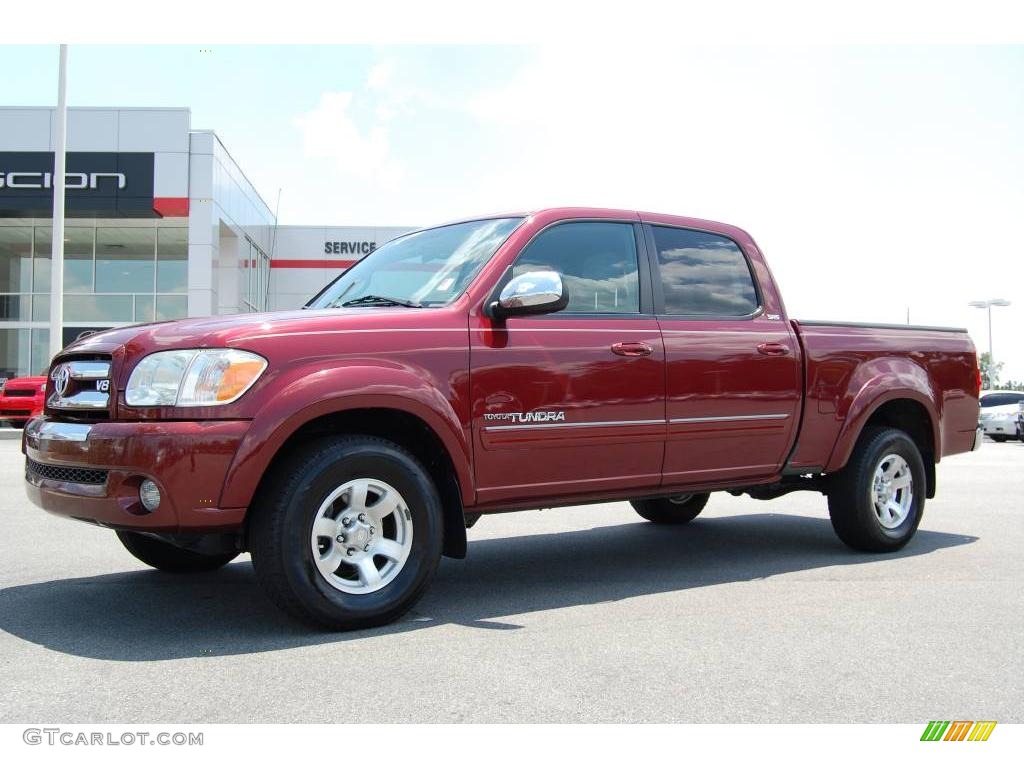 2006 Tundra SR5 Double Cab - Salsa Red Pearl / Dark Gray photo #1