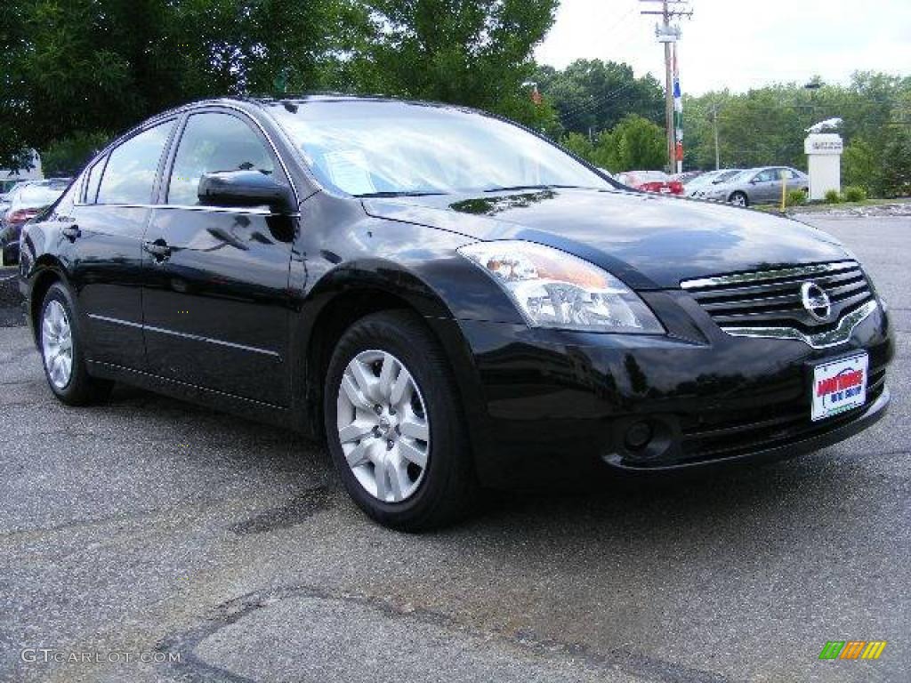 2009 Altima 2.5 S - Super Black / Charcoal photo #7