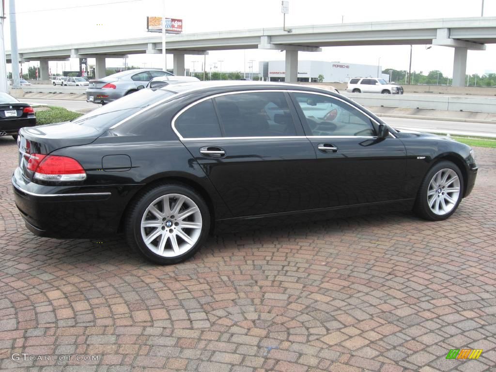 2006 7 Series 750Li Sedan - Jet Black / Dark Beige/Beige III photo #11