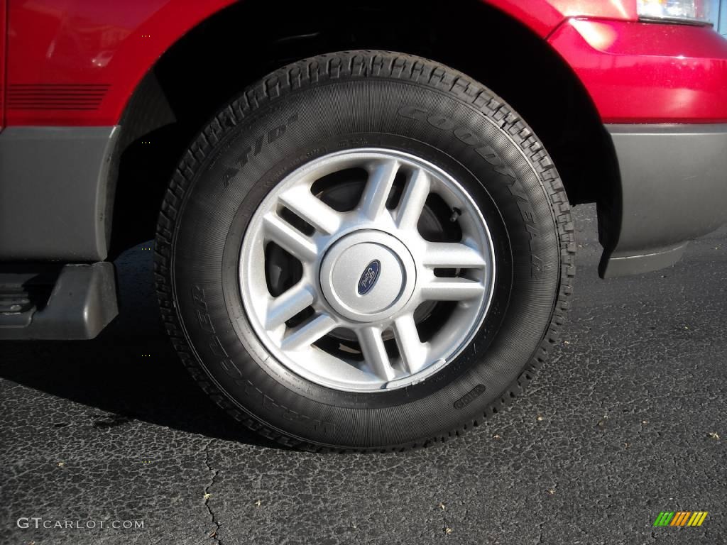 2003 Expedition XLT - Laser Red Tinted Metallic / Flint Grey photo #9