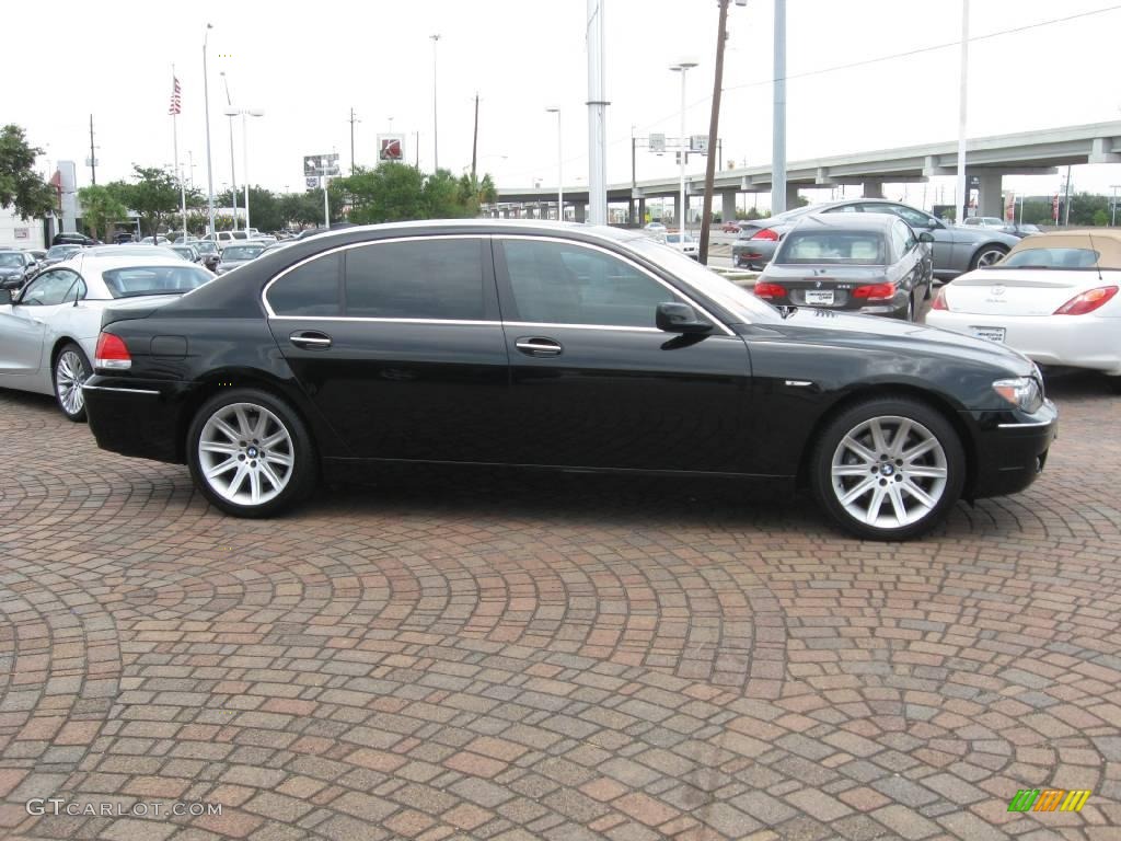 2006 7 Series 750Li Sedan - Jet Black / Dark Beige/Beige III photo #12