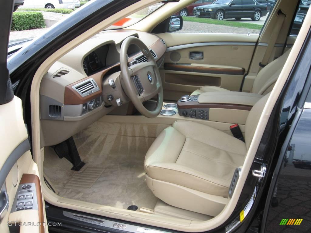 2006 7 Series 750Li Sedan - Jet Black / Dark Beige/Beige III photo #22