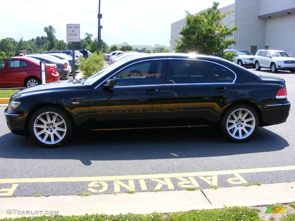 2006 7 Series 750Li Sedan - Jet Black / Black/Black photo #27