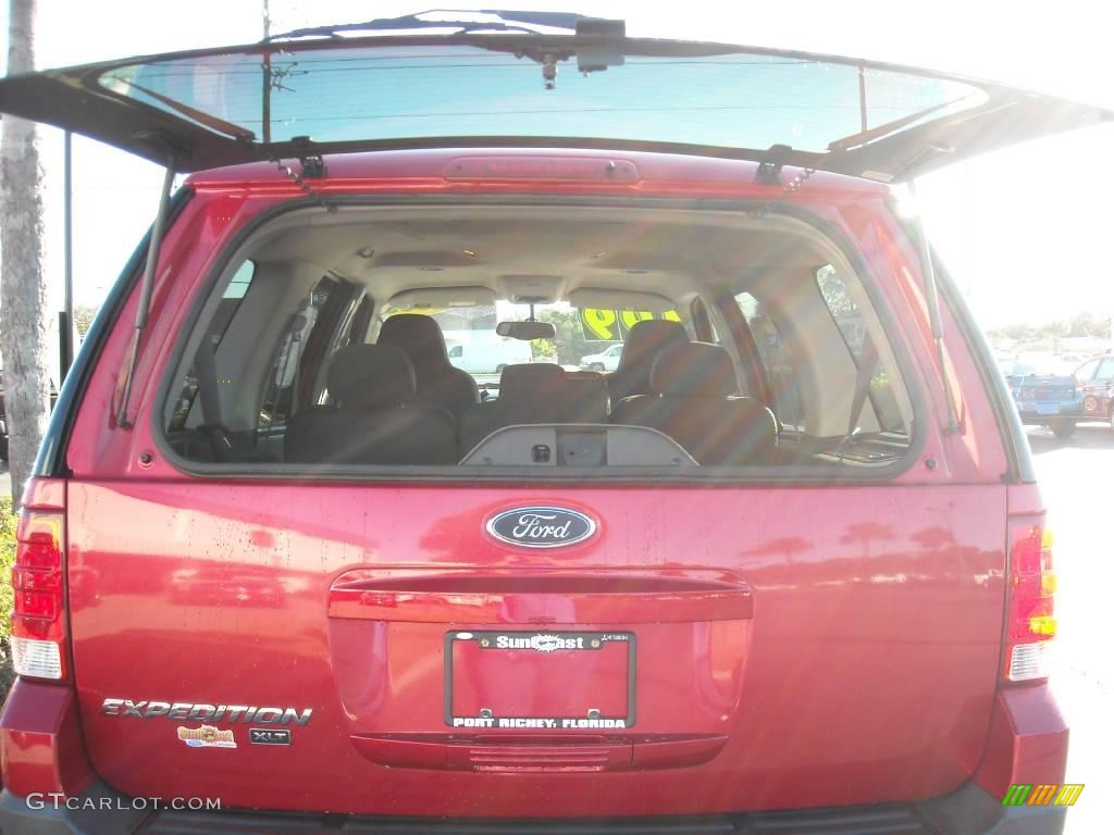 2003 Expedition XLT - Laser Red Tinted Metallic / Flint Grey photo #16