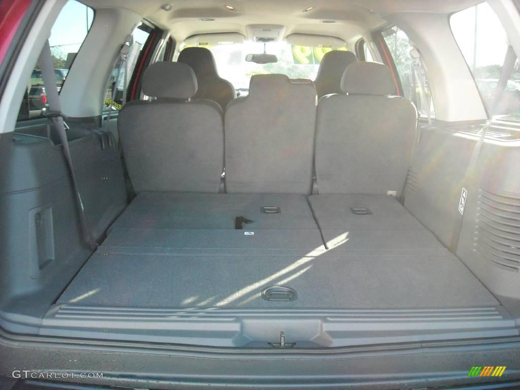 2003 Expedition XLT - Laser Red Tinted Metallic / Flint Grey photo #17
