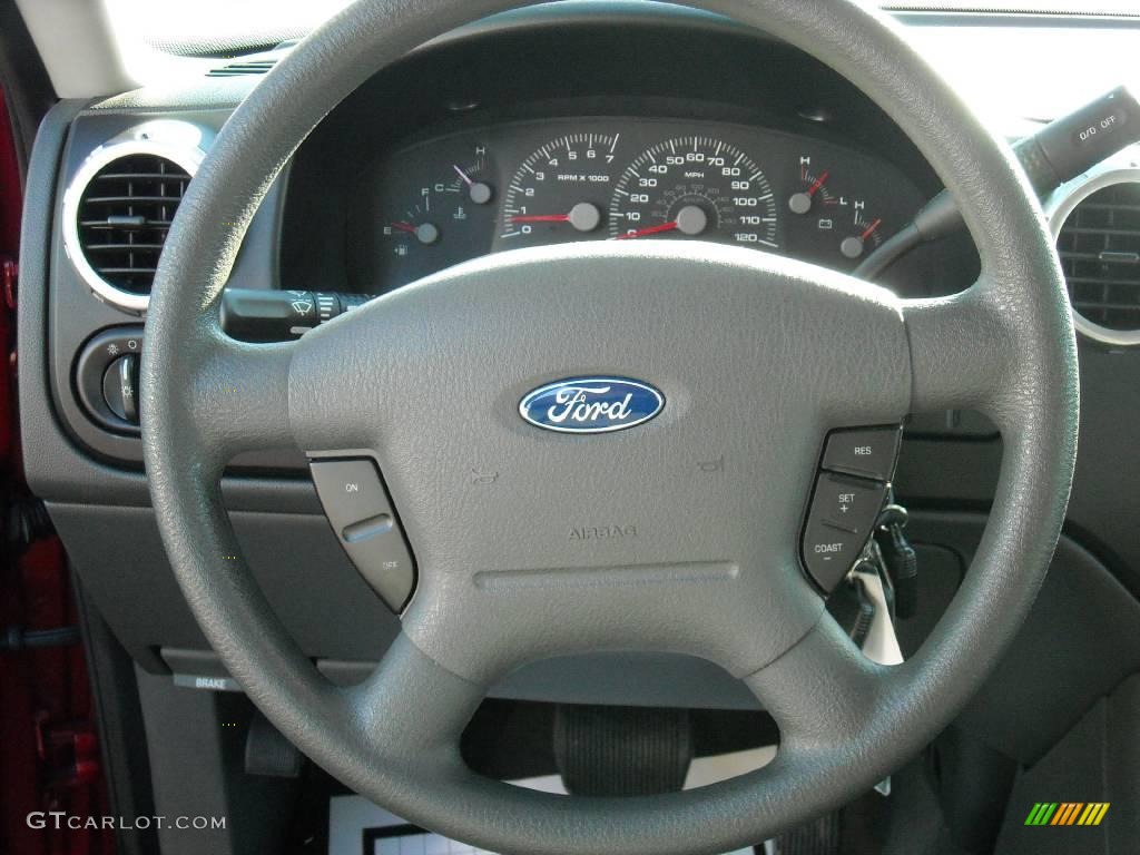 2003 Expedition XLT - Laser Red Tinted Metallic / Flint Grey photo #36