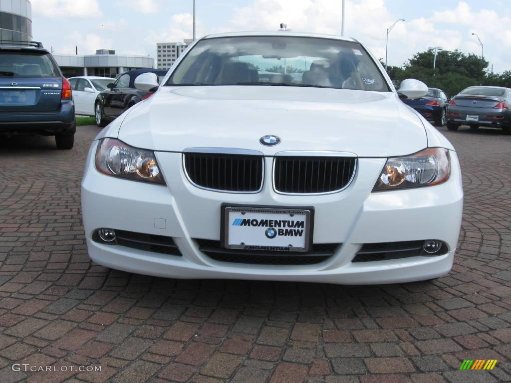 2008 3 Series 328i Sedan - Alpine White / Beige photo #4