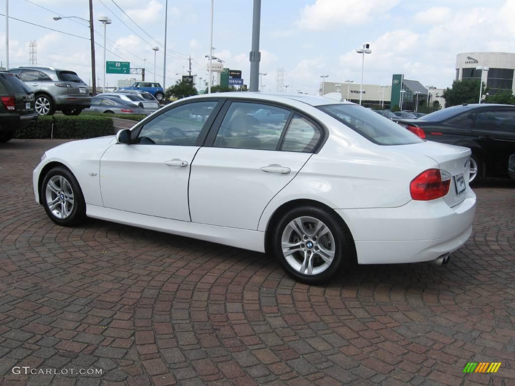 2008 3 Series 328i Sedan - Alpine White / Beige photo #7