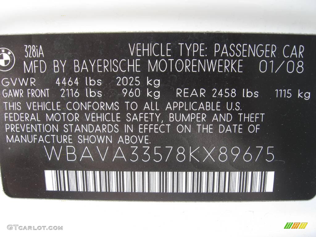 2008 3 Series 328i Sedan - Alpine White / Beige photo #23