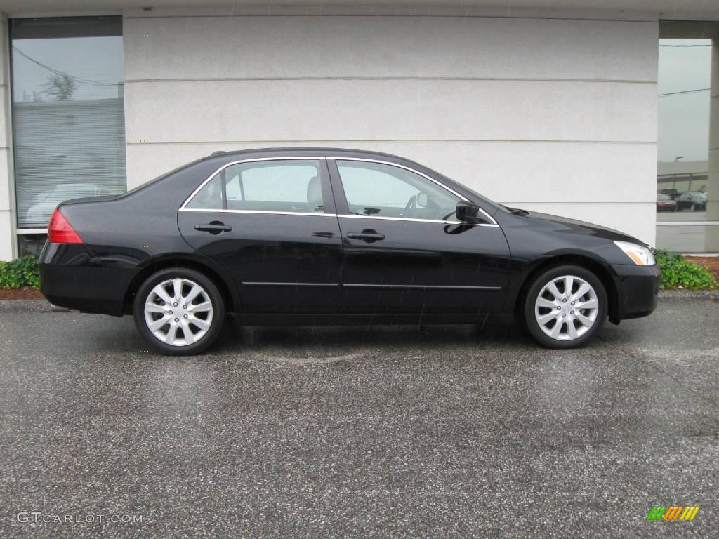 2006 Accord EX-L V6 Sedan - Nighthawk Black Pearl / Ivory photo #2